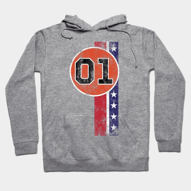 Vintage General Lee Livery Hoodie by AnimalatWork